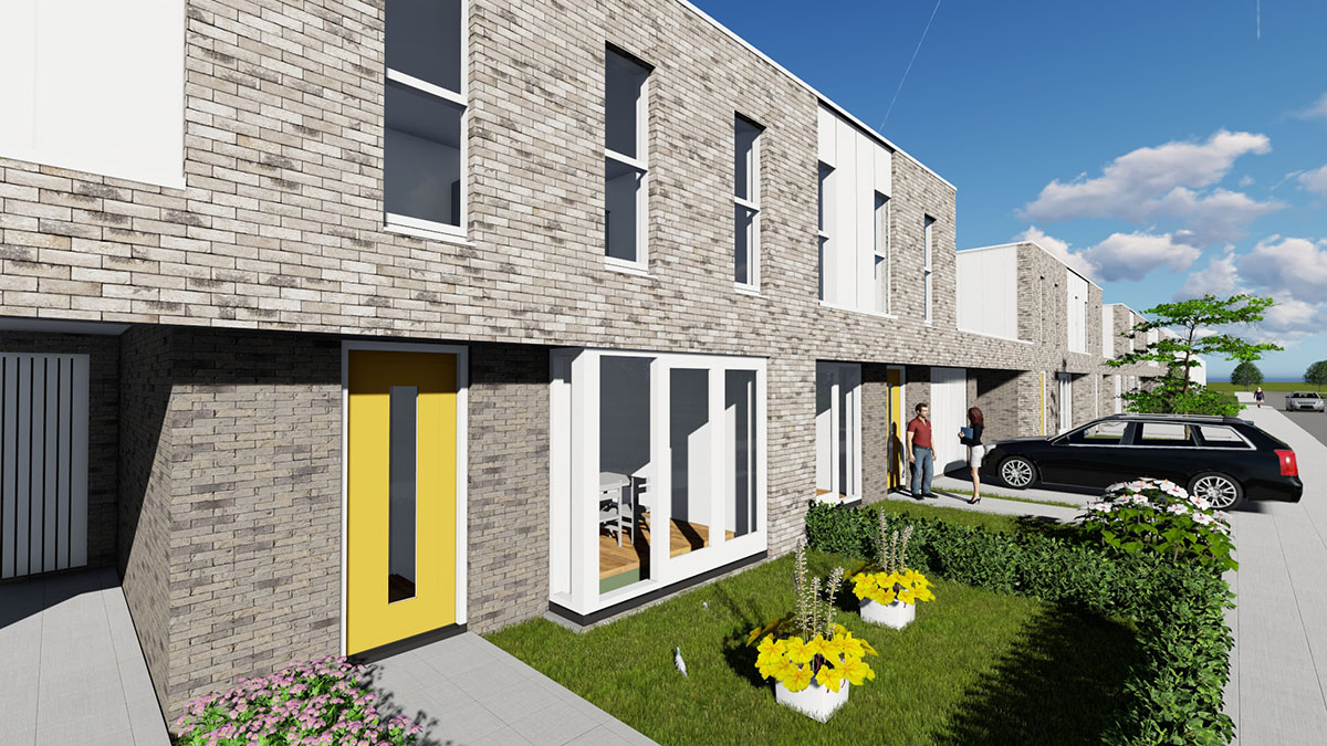18 woningen, Nagele