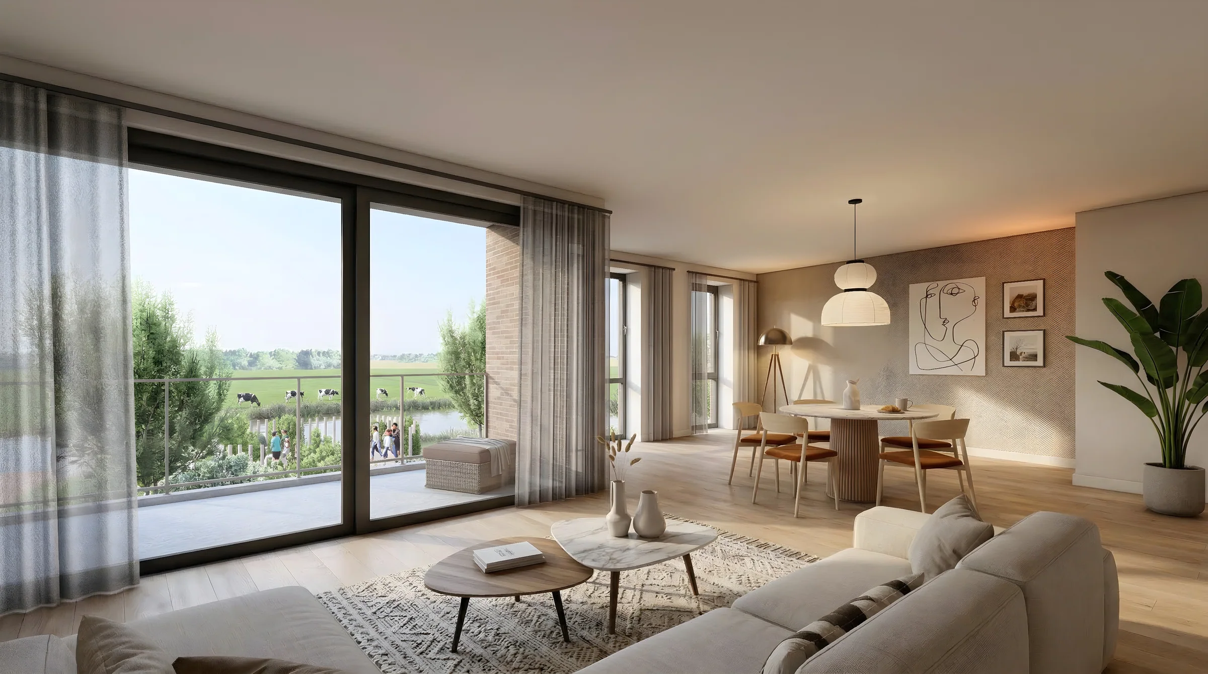 Appartementen aan het water — Het uitzicht als onderdeel van wonen