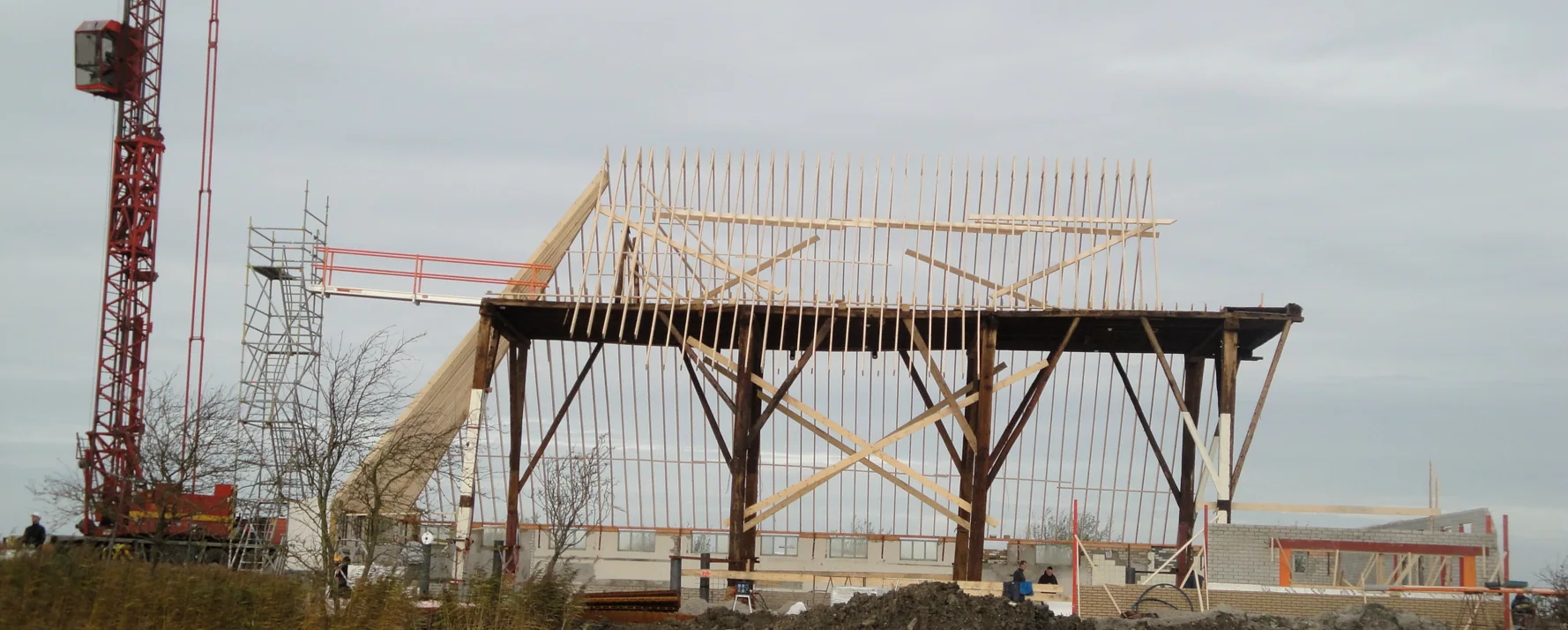 De Pollepleats — De constructie komt tevoorschijn