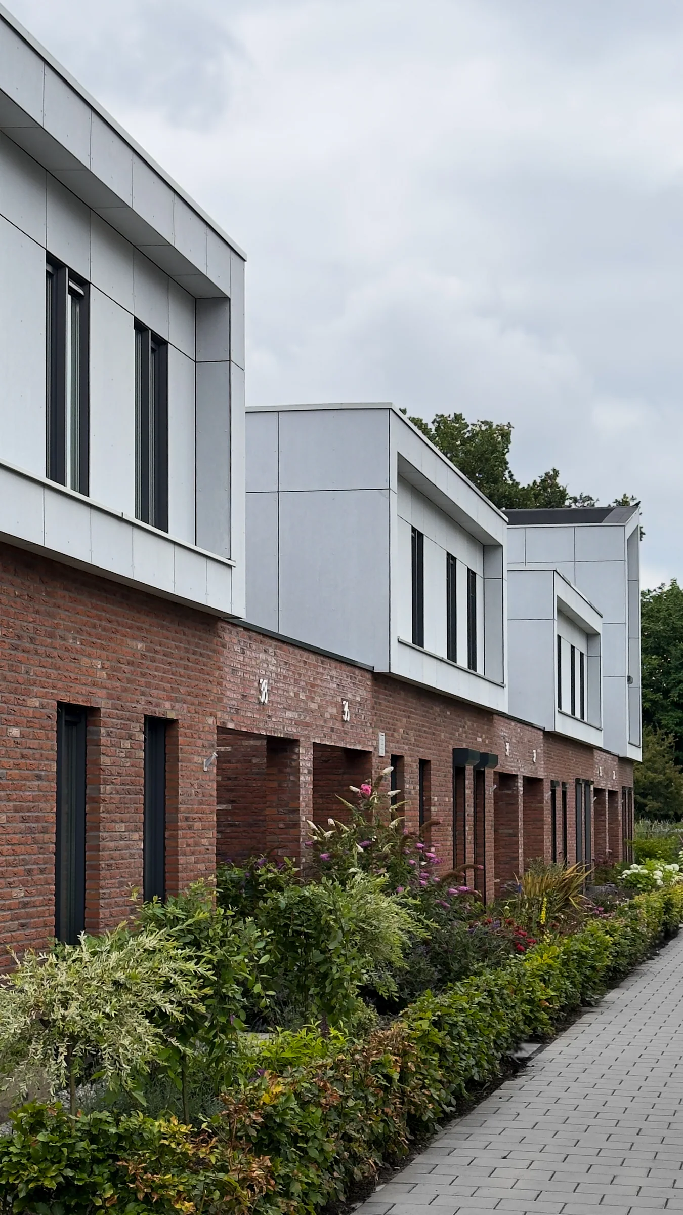 Twintig woningen Jura — Materiaal verbindt de straat