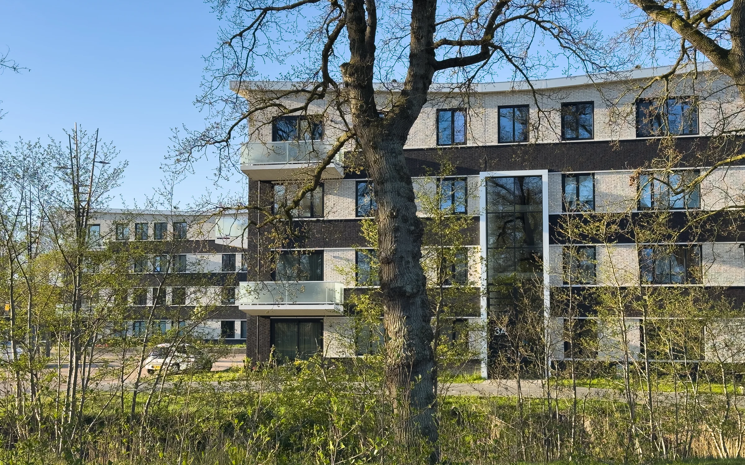 Woongebouwen stationsgebied — De woning en het park